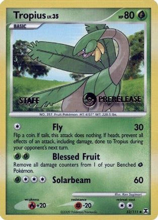 Tropius - 52/111 (Prerelease) [Staff] [Nintendo Promos]