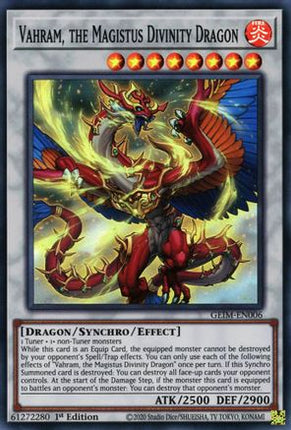 Vahram, the Magistus Divinity Dragon (Super Rare) [GEIM-EN006] 1st Edition