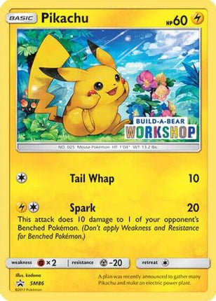 Pikachu - SM86 (Build-A-Bear Workshop Exclusive) - SM86/null [Miscellaneous Cards & Products]