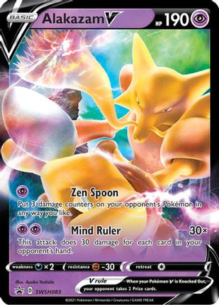 Alakazam V - SWSH083 - SWSH083/null [SWSH: Sword & Shield Promo Cards] Holofoil