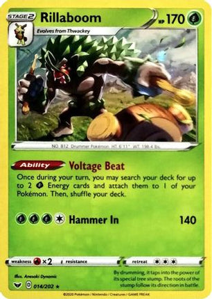 Rillaboom - 014/202 (Cosmos Holo) [Miscellaneous Cards & Products] Holofoil