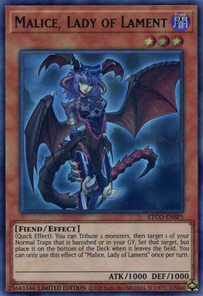 Malice, Lady of Lament (UR) (ETCO-ENSP1) (Ultra Rare) [ETCO-ENSP1] Limited