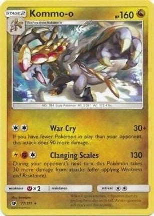 Kommo-o - 77/111 (Cracked Ice Holo) [Deck Exclusives] Holofoil