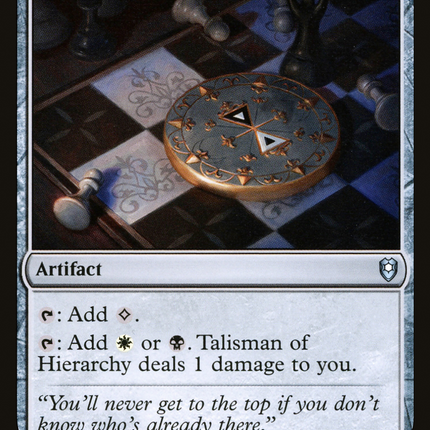 Talisman of Hierarchy [Commander Legends: Battle for Baldur's Gate]