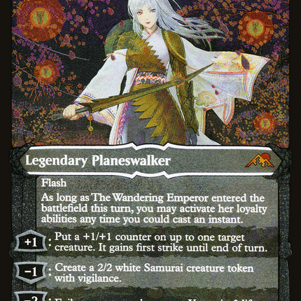 The Wandering Emperor (Showcase) [Kamigawa: Neon Dynasty] Etched Foil