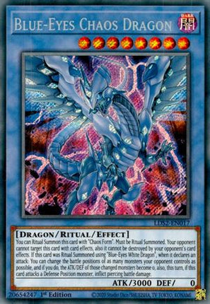 Blue-Eyes Chaos Dragon (Secret Rare) [LDS2-EN017] 1st Edition