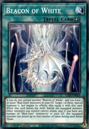 Beacon of White (Common / Short Print) [LDS2-EN024] 1st Edition