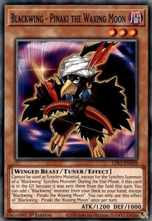 Blackwing - Pinaki the Waxing Moon (Common / Short Print) [LDS2-EN039] 1st Edition