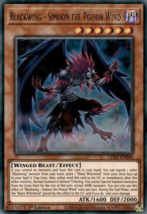 Blackwing - Simoon the Poison Wind (Ultra Rare) [LDS2-EN040] 1st Edition