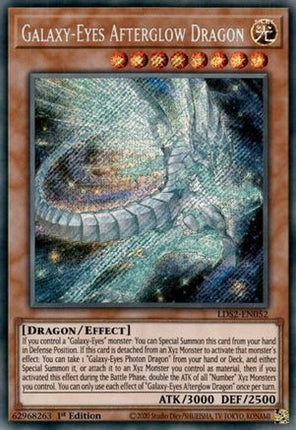 Galaxy-Eyes Afterglow Dragon (Secret Rare) [LDS2-EN052] 1st Edition