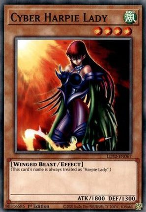 Cyber Harpie Lady (Common / Short Print) [LDS2-EN067] 1st Edition
