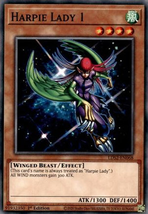Harpie Lady 1 (Common / Short Print) [LDS2-EN068] 1st Edition