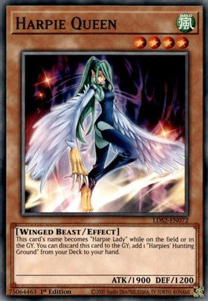 Harpie Queen (Common / Short Print) [LDS2-EN072] 1st Edition