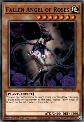 Fallen Angel of Roses (Common / Short Print) [LDS2-EN103] 1st Edition