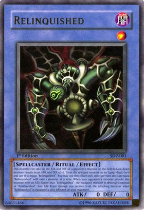 Relinquished (Ultra Rare) [SDP-001] Starter Deck: Pegasus 1st Edition