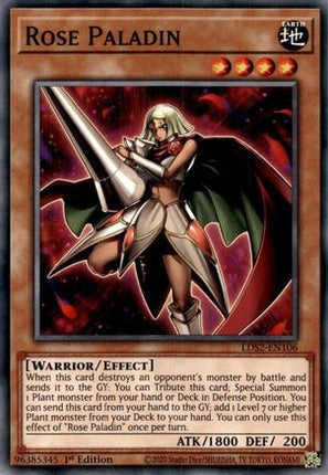 Rose Paladin (Common / Short Print) [LDS2-EN106] 1st Edition