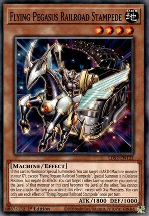 Flying Pegasus Railroad Stampede (Common / Short Print) [LDS2-EN122] 1st Edition
