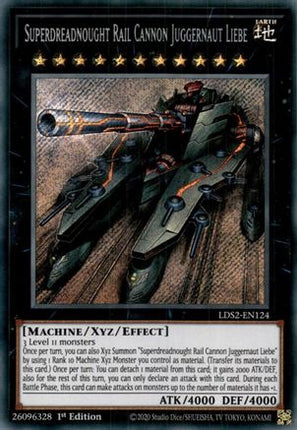 Superdreadnought Rail Cannon Juggernaut Liebe (Secret Rare) [LDS2-EN124] 1st Edition