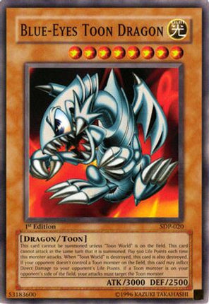 Blue-Eyes Toon Dragon (Common / Short Print) [SDP-020] Starter Deck: Pegasus 1st Edition