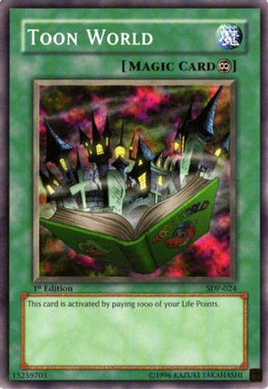 Toon World (Common / Short Print) [SDP-024] Starter Deck: Pegasus 1st Edition