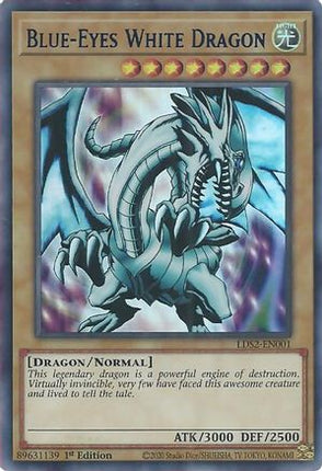 Blue-Eyes White Dragon (Blue) (Ultra Rare) [LDS2-EN001] 1st Edition