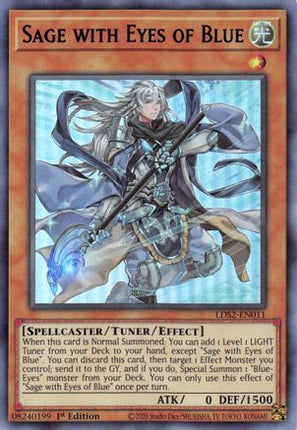 Sage with Eyes of Blue (Blue) (Ultra Rare) [LDS2-EN011] 1st Edition