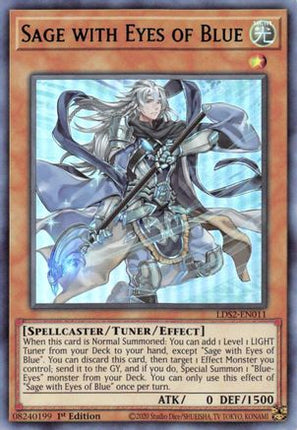 Sage with Eyes of Blue (Green) (Ultra Rare) [LDS2-EN011] 1st Edition