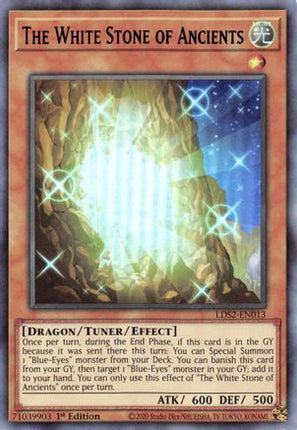 The White Stone of Ancients (Blue) (Ultra Rare) [LDS2-EN013] 1st Edition