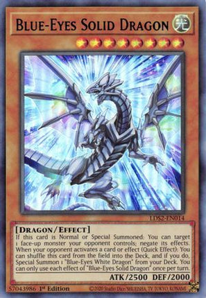 Blue-Eyes Solid Dragon (Blue) (Ultra Rare) [LDS2-EN014] 1st Edition