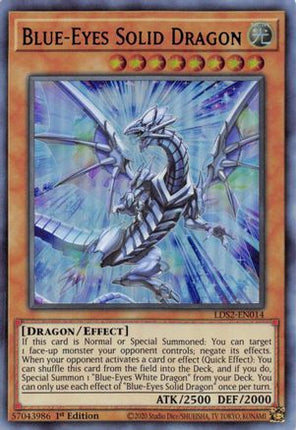 Blue-Eyes Solid Dragon (Purple) (Ultra Rare) [LDS2-EN014] 1st Edition