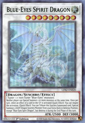 Blue-Eyes Spirit Dragon (Green) (Ultra Rare) [LDS2-EN020] 1st Edition