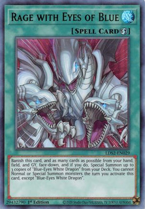 Rage with Eyes of Blue (Green) (Ultra Rare) [LDS2-EN029] 1st Edition