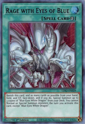 Rage with Eyes of Blue (Purple) (Ultra Rare) [LDS2-EN029] 1st Edition