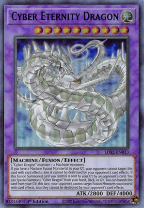 Cyber Eternity Dragon (Blue) (Ultra Rare) [LDS2-EN033] 1st Edition