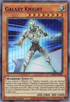 Galaxy Knight (Purple) (Ultra Rare) [LDS2-EN049] 1st Edition