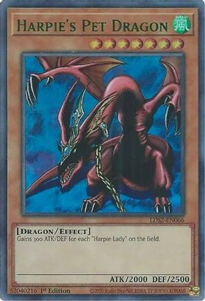 Harpie's Pet Dragon (Green) (Ultra Rare) [LDS2-EN066] 1st Edition