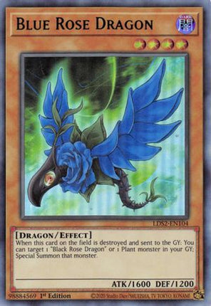 Blue Rose Dragon (Blue) (Ultra Rare) [LDS2-EN104] 1st Edition