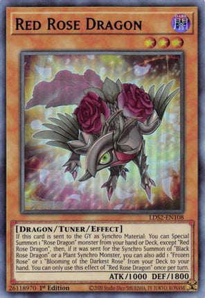 Red Rose Dragon (Purple) (Ultra Rare) [LDS2-EN108] 1st Edition