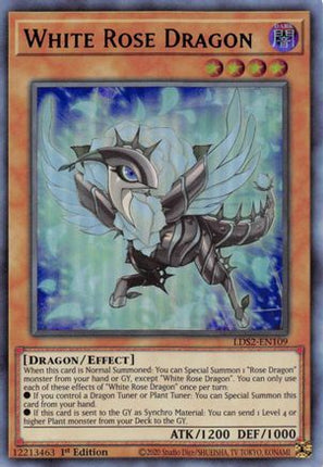 White Rose Dragon (Green) (Ultra Rare) [LDS2-EN109] 1st Edition