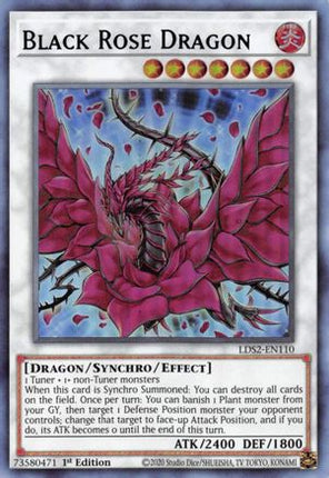 Black Rose Dragon (Purple) [LDS2-EN110] Ultra Rare
