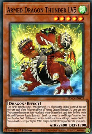 Armed Dragon Thunder LV5 (Super Rare) [BLVO-EN003] 1st Edition