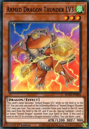 Armed Dragon Thunder LV3 (Super Rare) [BLVO-EN004] 1st Edition