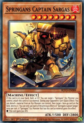 Springans Captain Sargas (Common / Short Print) [BLVO-EN009] 1st Edition