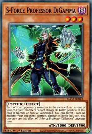S-Force Professor DiGamma (Common / Short Print) [BLVO-EN012] 1st Edition