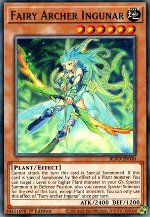 Fairy Archer Ingunar (Common / Short Print) [BLVO-EN030] 1st Edition