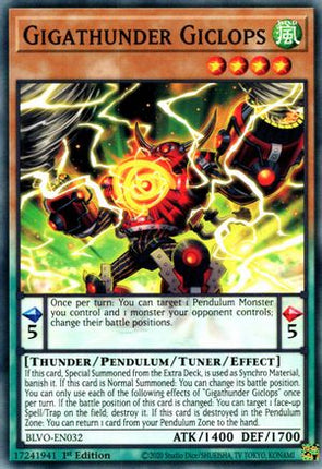 Gigathunder Giclops (Common / Short Print) [BLVO-EN032] 1st Edition