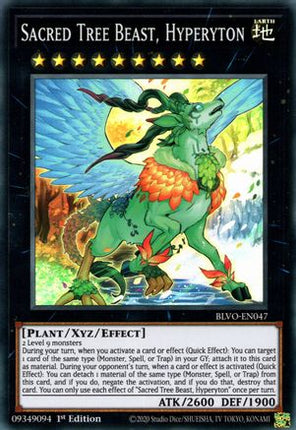 Sacred Tree Beast, Hyperyton (Super Rare) [BLVO-EN047] 1st Edition