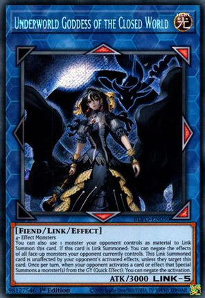Underworld Goddess of the Closed World (Secret Rare) [BLVO-EN050] 1st Edition