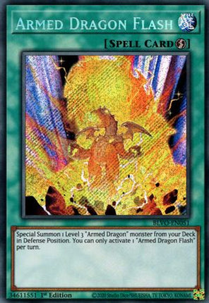 Armed Dragon Flash (Secret Rare) [BLVO-EN051] 1st Edition