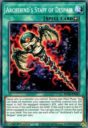 Archfiend's Staff of Despair (Common / Short Print) [BLVO-EN063] 1st Edition